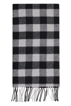 Buffalo checked wool scarf-1